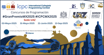 Poster del Gran Premio de Mexico ICPC Sede UAIE-UAZ